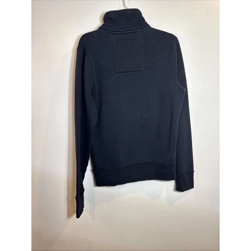 Vintage HOLLISTER Quarter Button Sweatshirt Thick Pull Over Men's Medium Y2K‎